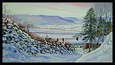 Winter View, Severn Valley | Brian Jones - Landscape and Still Life Artist based in Mid Wales