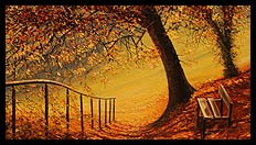 Autumn Light, Dolerw Park | Brian Jones - Landscape and Still Life Artist based in Mid Wales